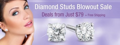 Diamond Studs Blowout Sale